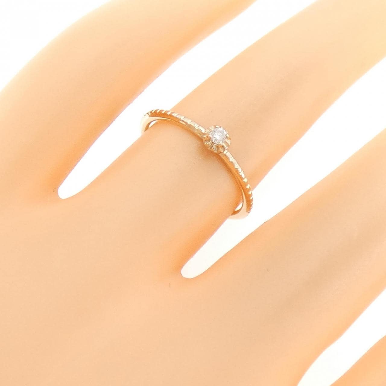アガット ダイヤモンド リング 0.03CT