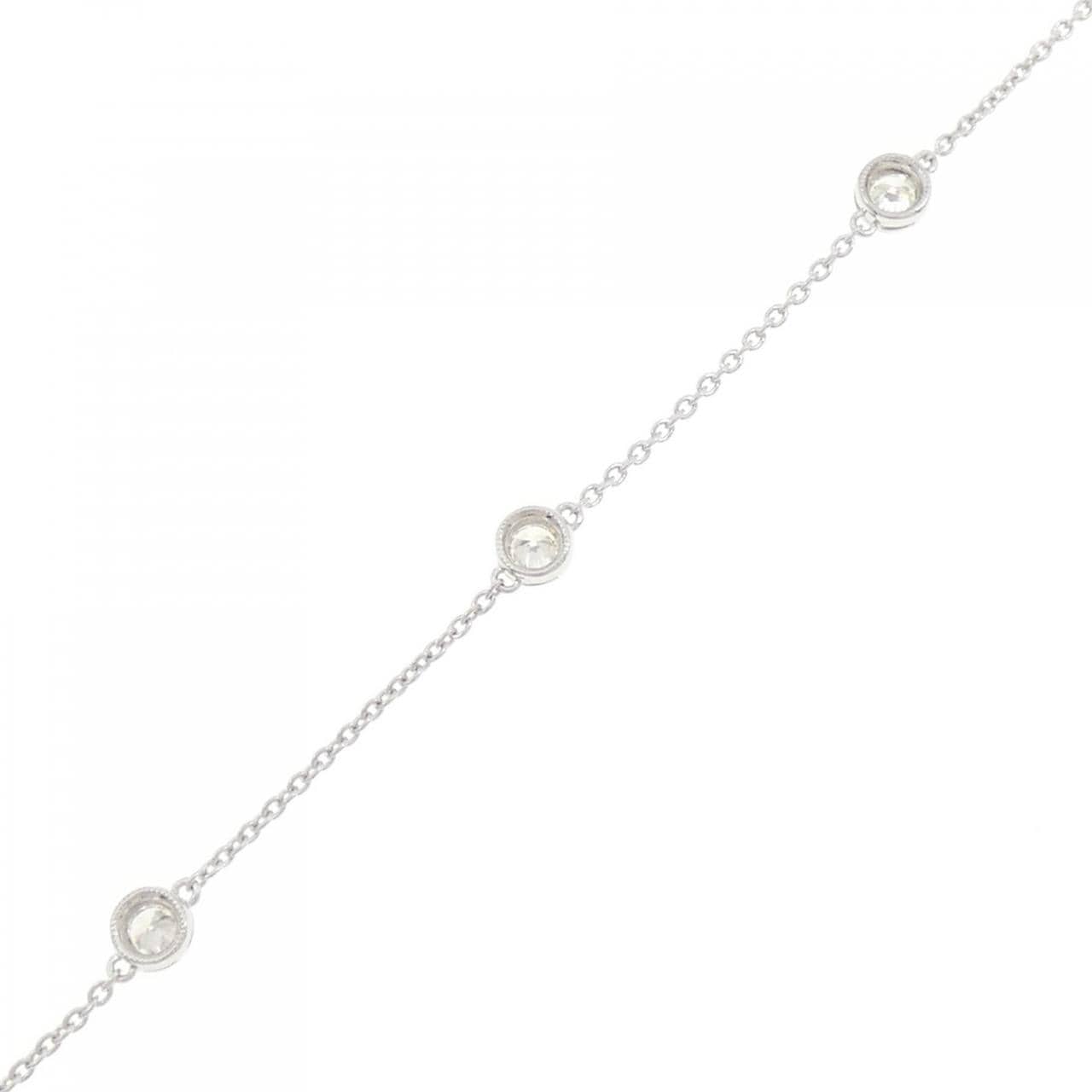 K18WG ダイヤモンド ブレスレット 1.01CT