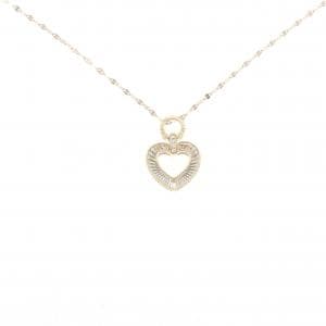 【新品】K18YG ハート ダイヤモンド ネックレス 0.01CT