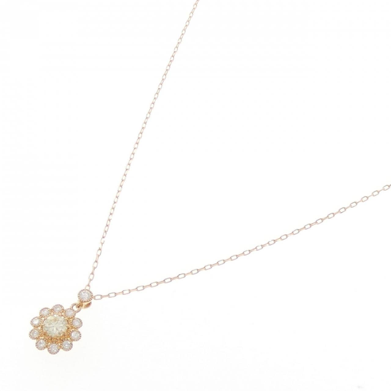 K18PG ダイヤモンド ネックレス 0.319CT