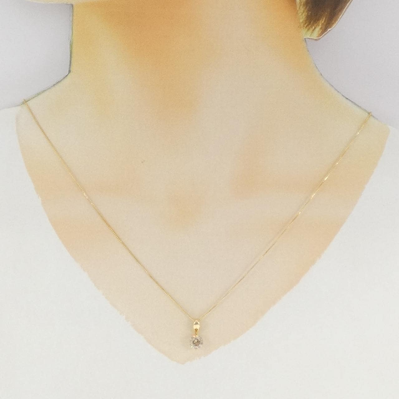K18YG ダイヤモンド ネックレス 0.80CT