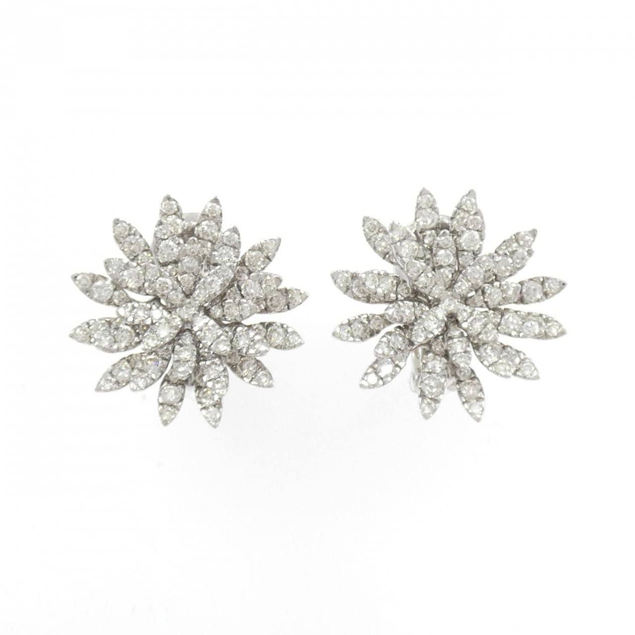 750WG ダイヤモンド ピアス/イヤリング 2.78CT