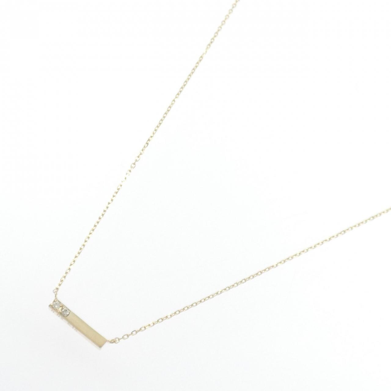 K10YG ダイヤモンド ネックレス 0.02CT
