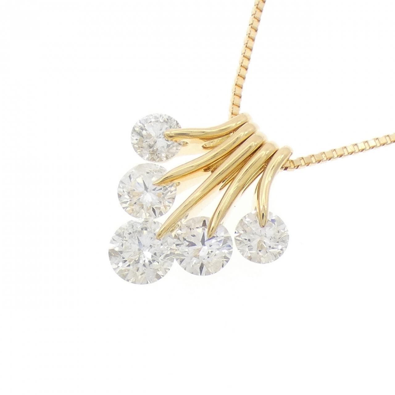 K18YG 2WAY ダイヤモンド ネックレス 2.00CT