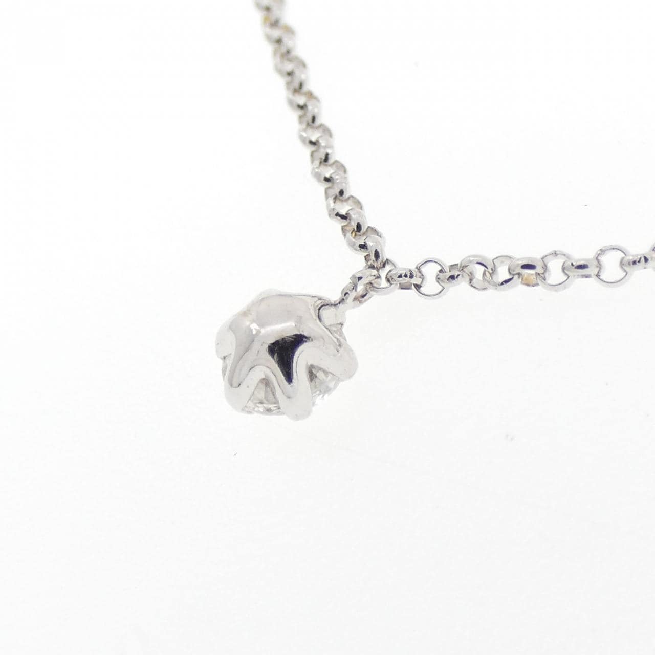 K18WG ダイヤモンド ネックレス 1.00CT