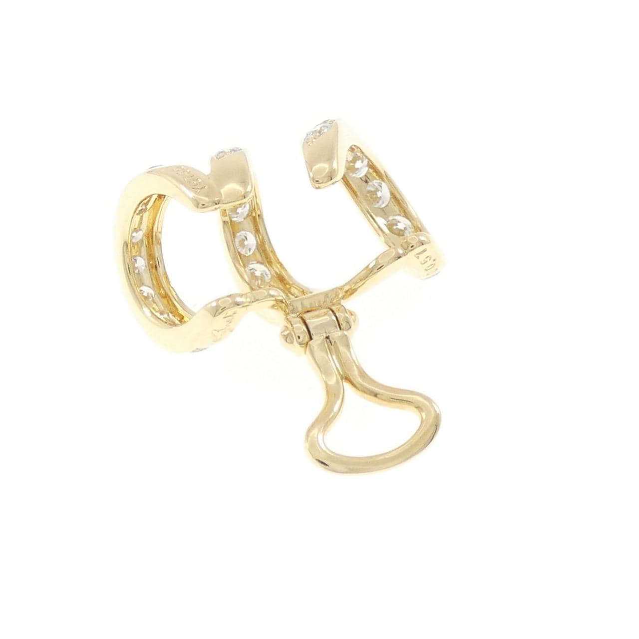 ジュネ ダイヤモンド イヤーカフ 0.57CT 片耳