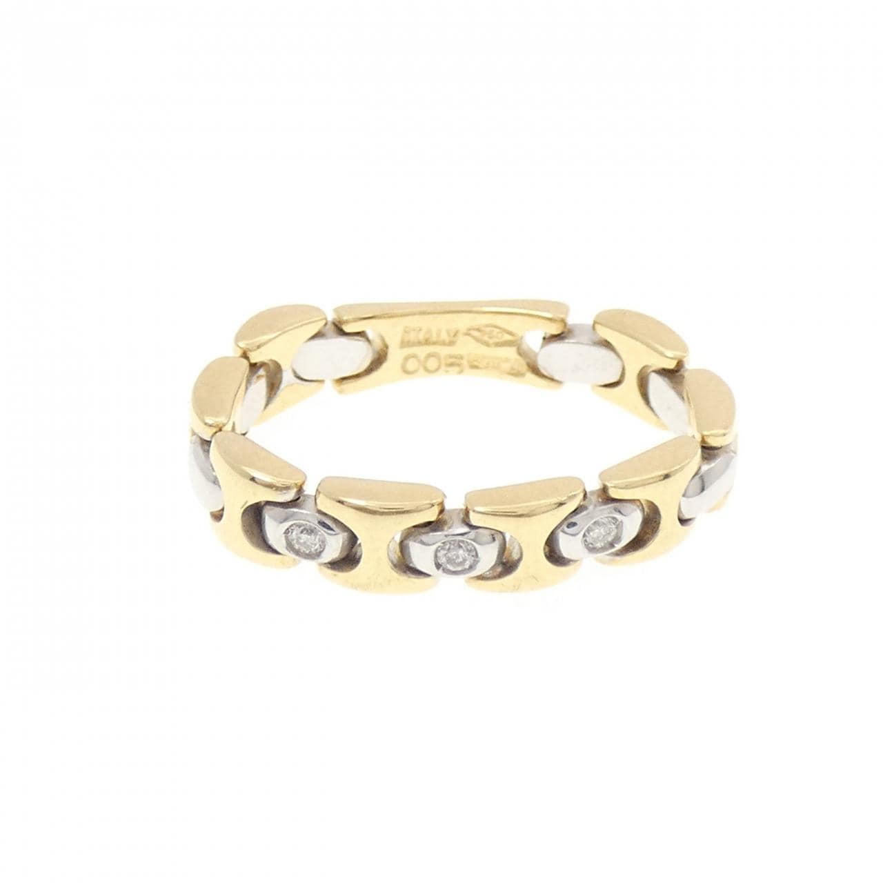 750YG/750WG ダイヤモンド リング 0.05CT