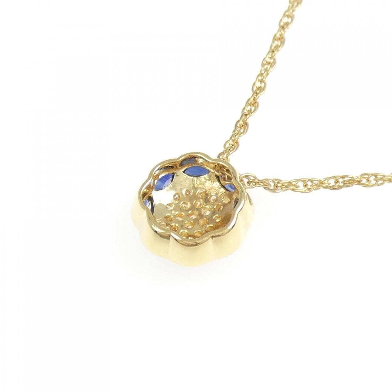 K18YG Sapphire Necklace 1.08CT