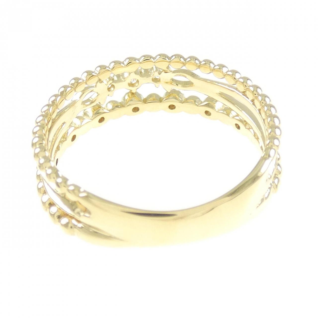 K18YG ダイヤモンド リング 0.12CT