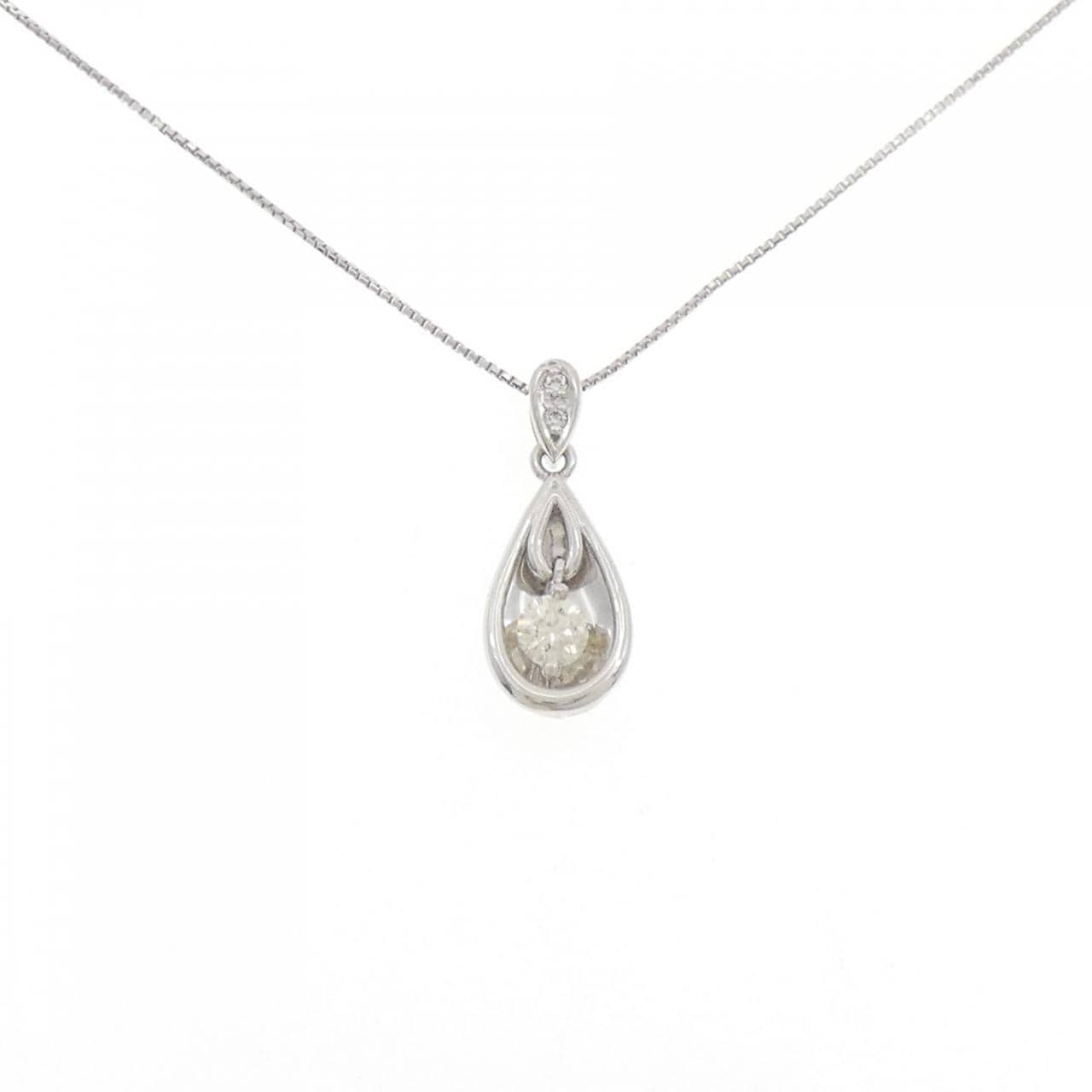 PT900/PT850 ダイヤモンド ネックレス 0.349CT