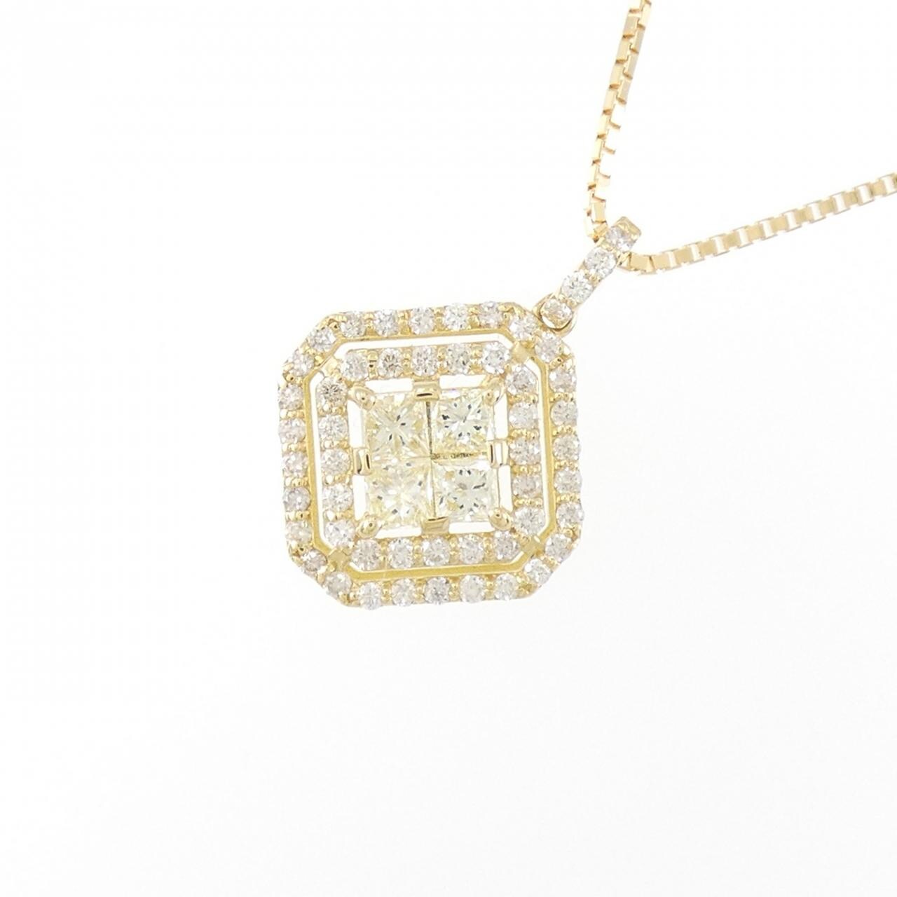 【新品】K18YG ダイヤモンド ネックレス 0.50CT