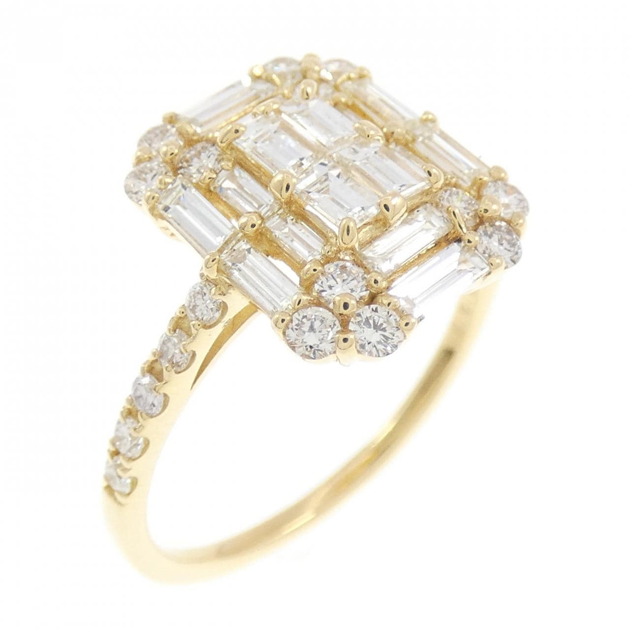 [BRAND NEW] K18YG Diamond ring 1.00CT