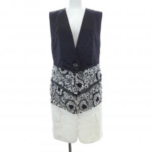 ルイヴィトン LOUIS VUITTON ミックスマテリアルフローラルスリーブ FMVB88N76 ロングベスト