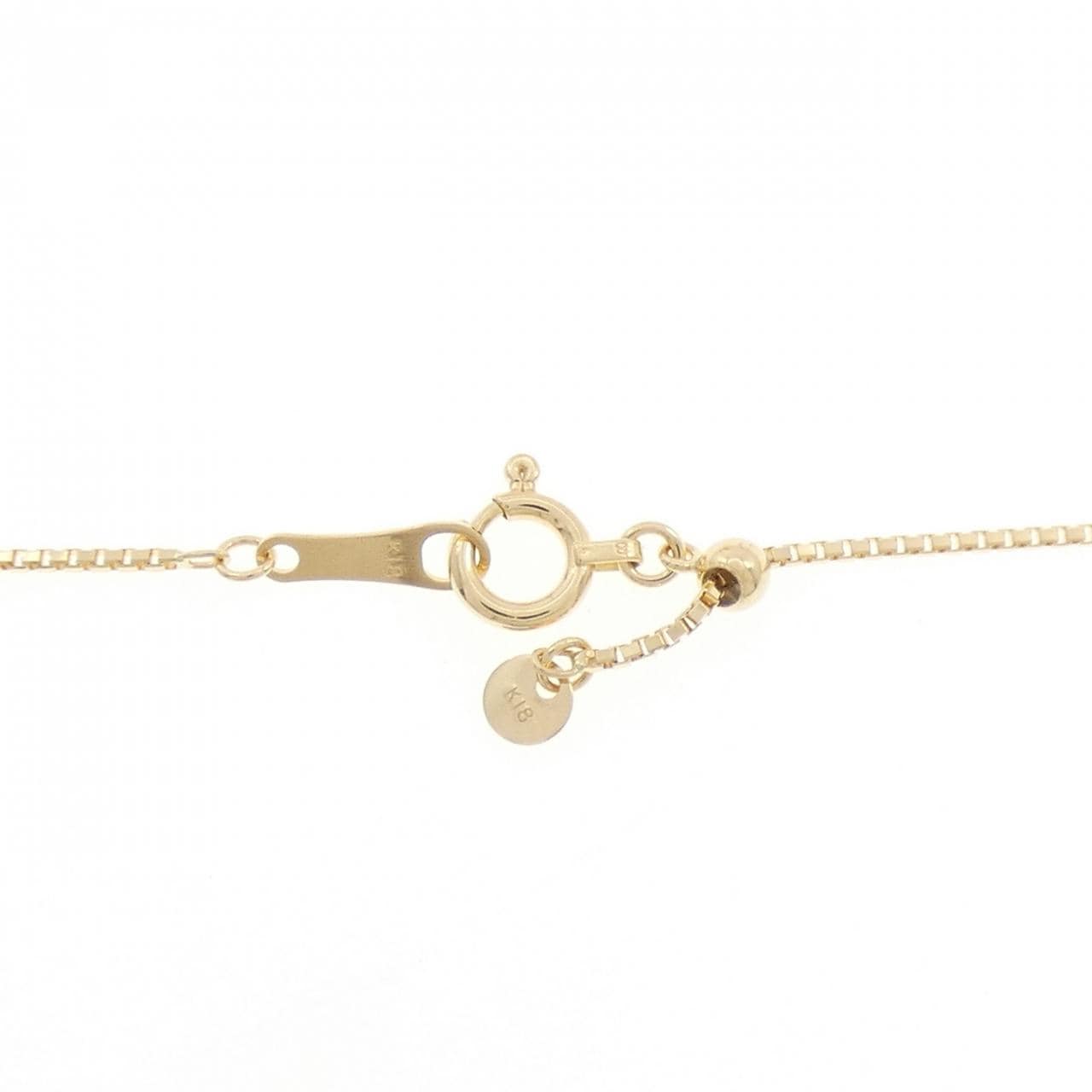 K18YG 白蝶パール ネックレス 11.4mm