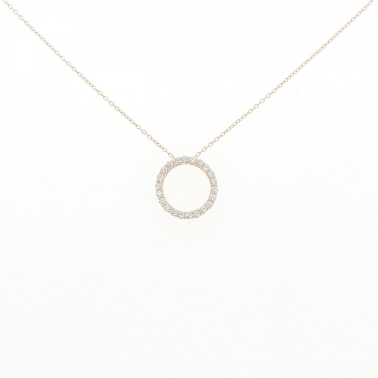 【リメイク】K10YG ダイヤモンド ネックレス 0.30CT