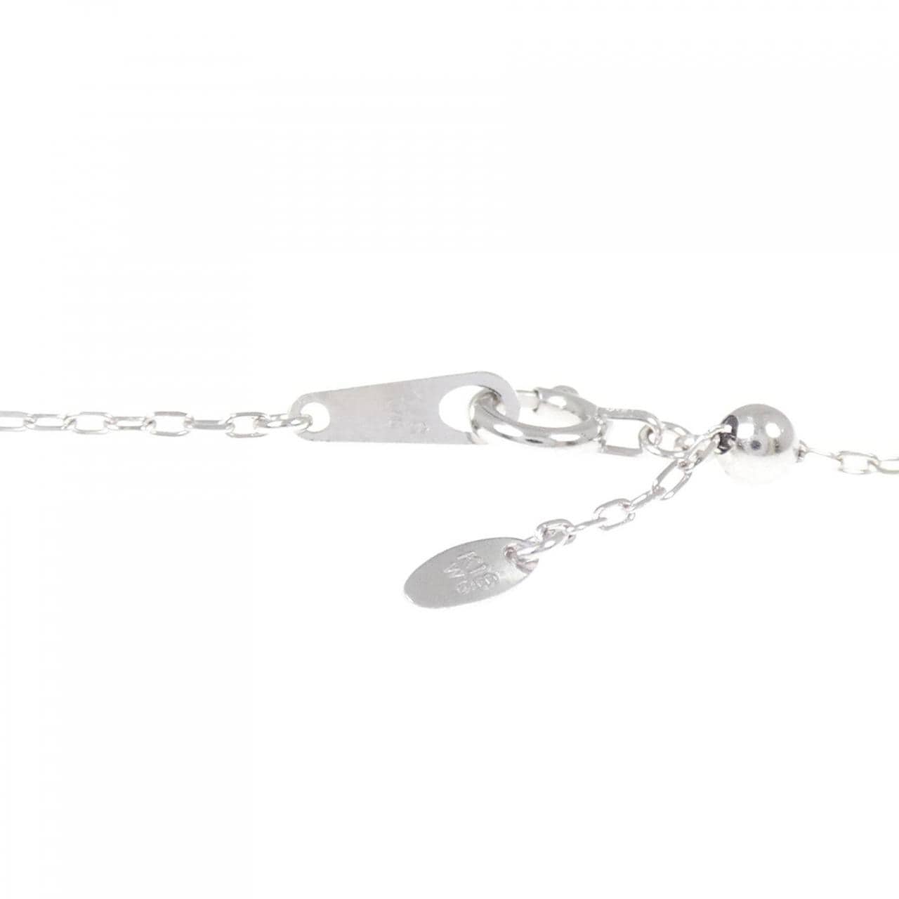 K18WG ダイヤモンド ネックレス 0.34CT
