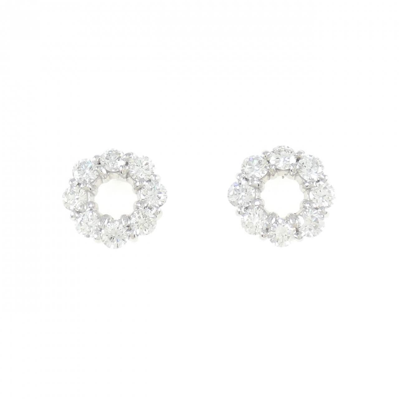 PT ダイヤモンド ピアス 0.89CT