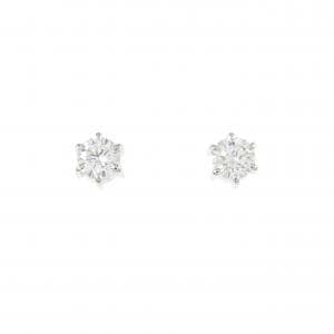 PT900 ダイヤモンド ピアス 0.231CT 0.237CT D SI1 VG-GOOD