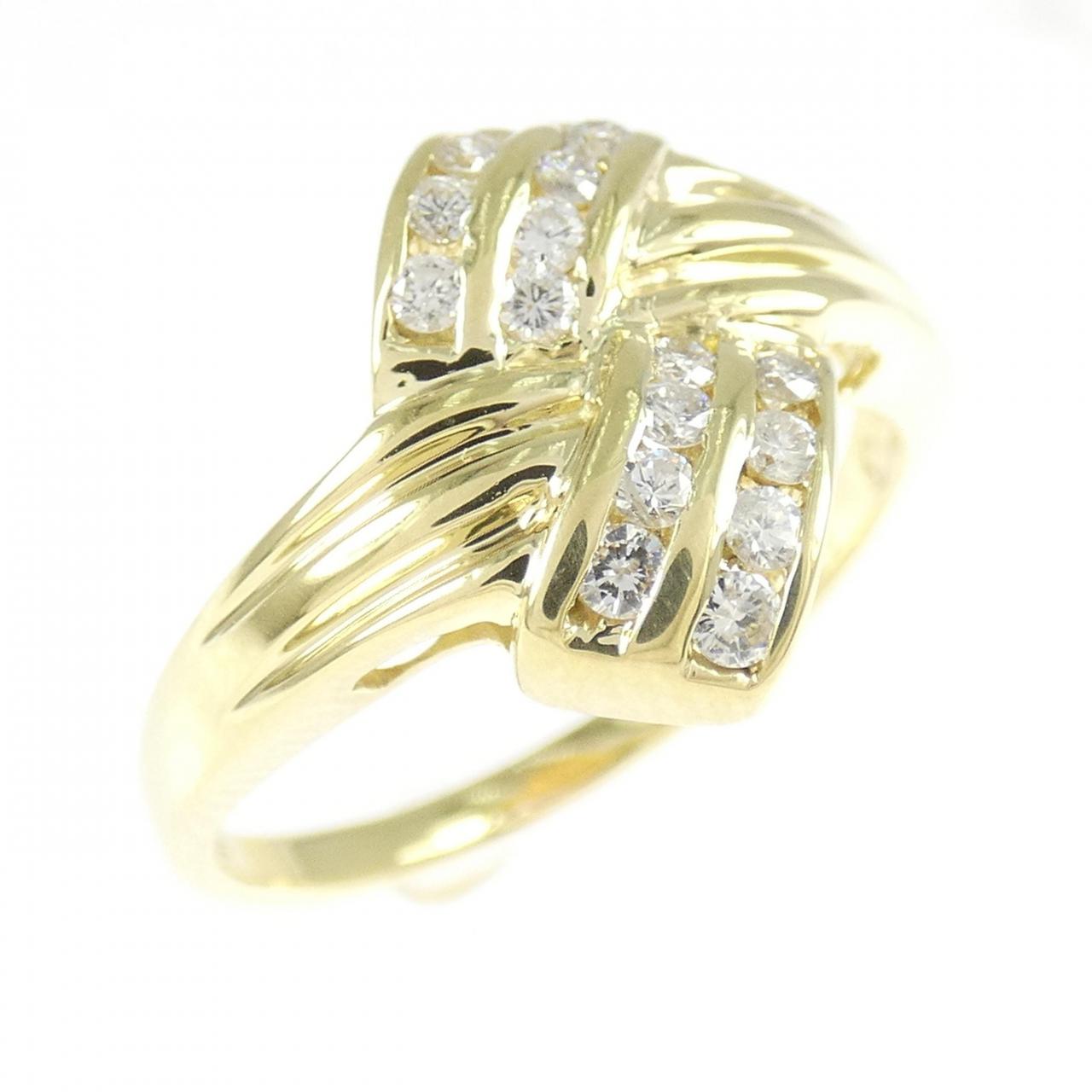 K18YG ダイヤモンド リング 0.30CT