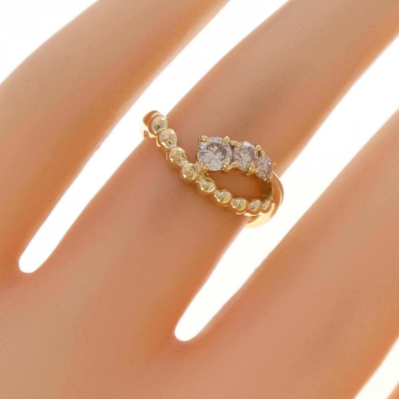 K18YG ダイヤモンド リング 0.30CT