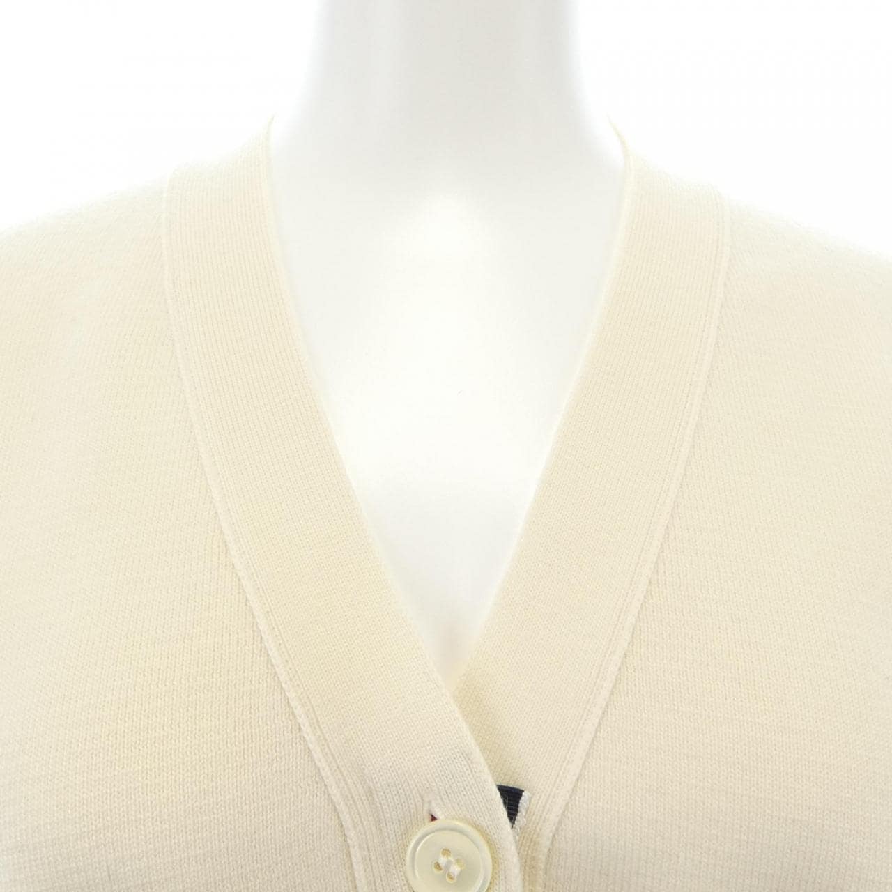 トムブラウン THOM BROWNE ウール 4-BAR Vネック FKC207A カーディガン