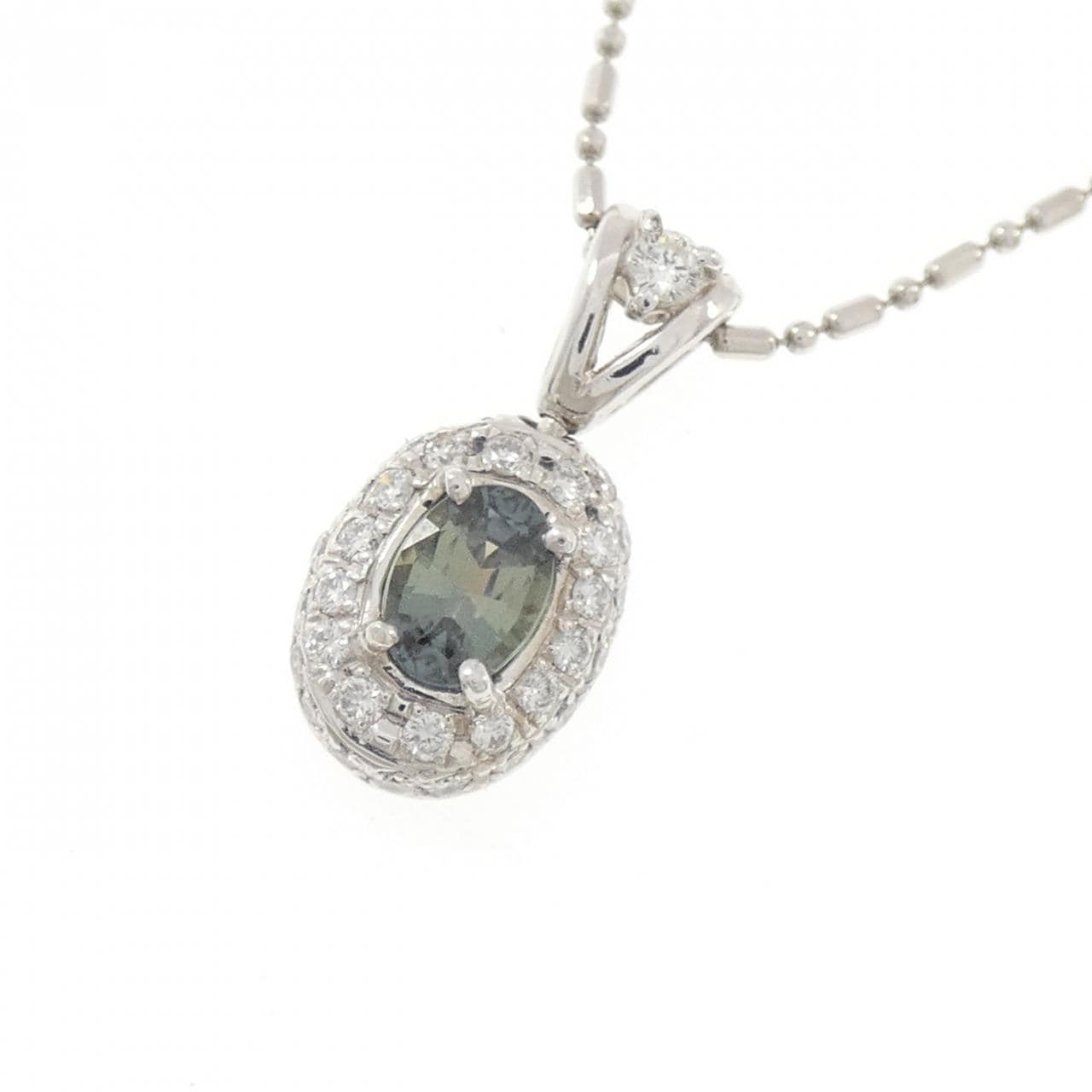 PT900/PT850 アレキサンドライト ネックレス 0.54CT