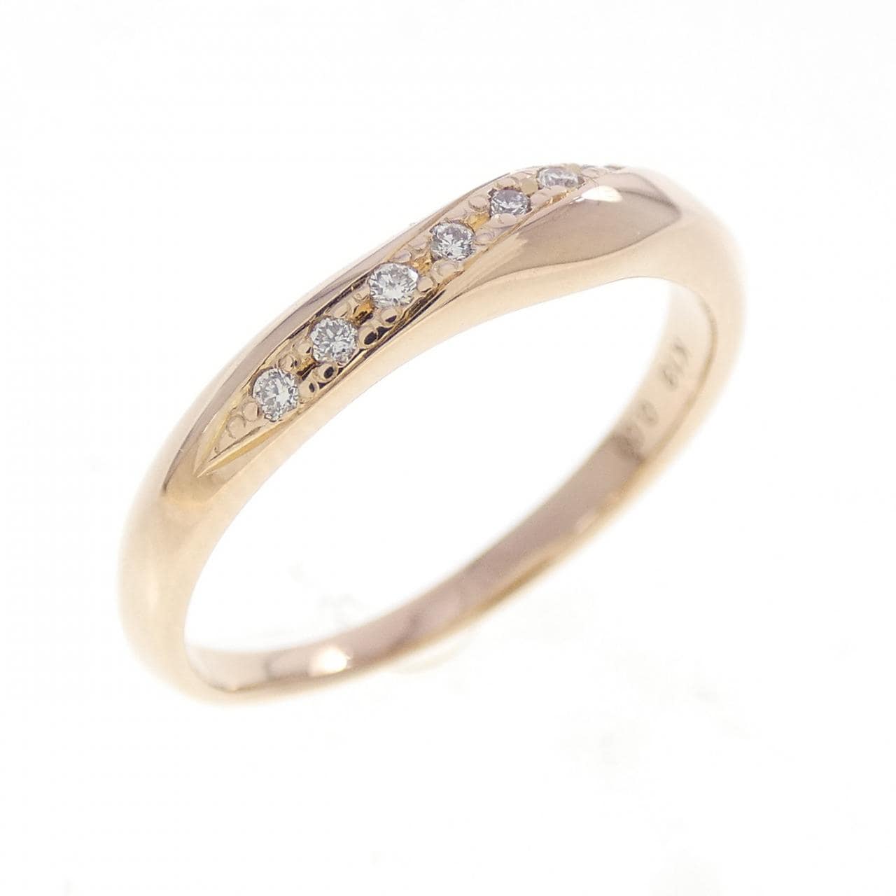 K18PG ダイヤモンド リング 0.03CT