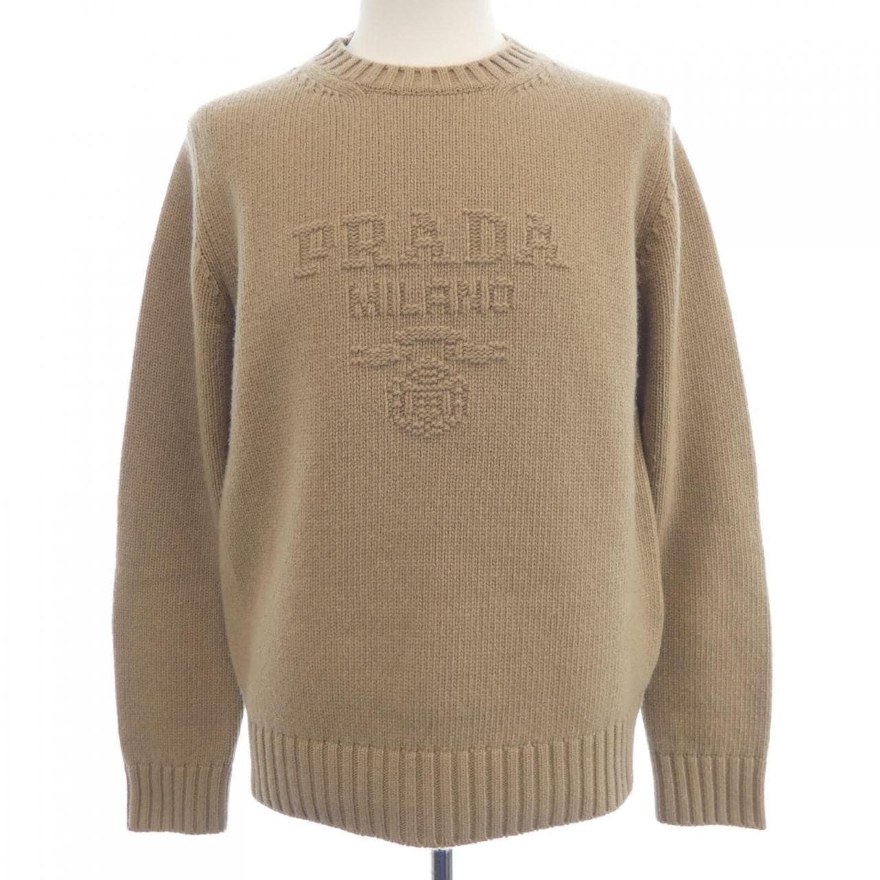 プラダ PRADA ウールxカシミヤ クルーネック セーター UMB645 S232 13HI ニット