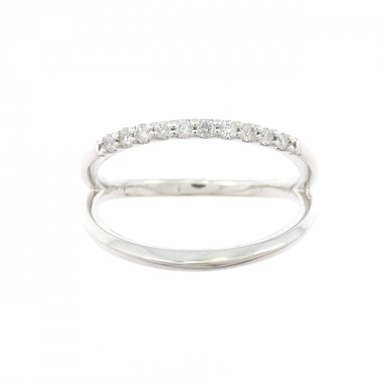 K14WG ダイヤモンド リング 0.10CT