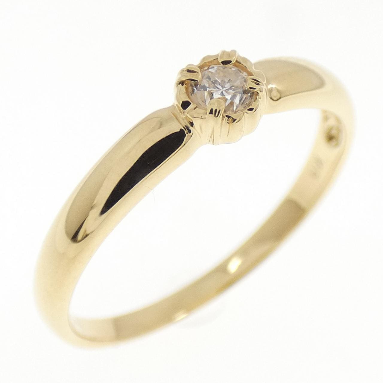 K18YG ダイヤモンド リング 0.09CT