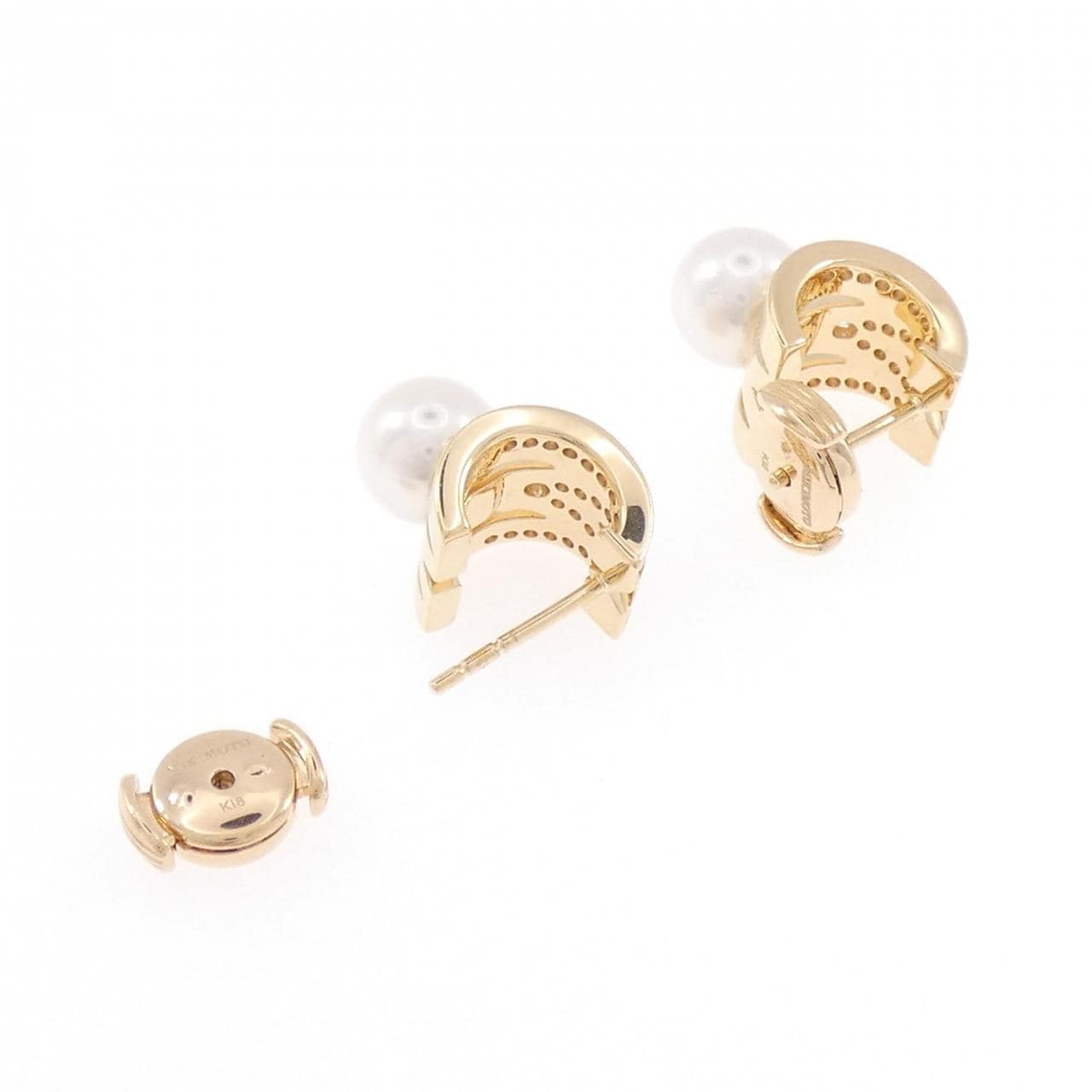 ミキモト Mシグネチャー ピアス 7.3mm