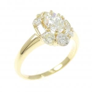 K18YG ダイヤモンド リング 0.77CT