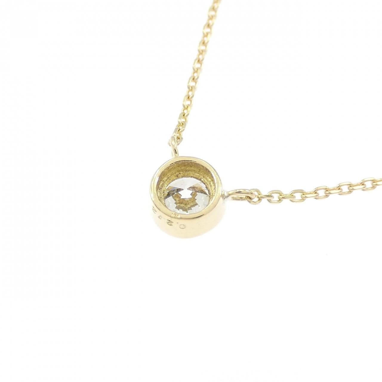 【新品】K18YG ダイヤモンド ネックレス 0.212CT G SI2 Good