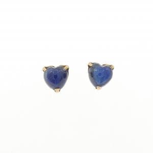 【新品】K18YG ハート サファイヤ ピアス 1.09CT