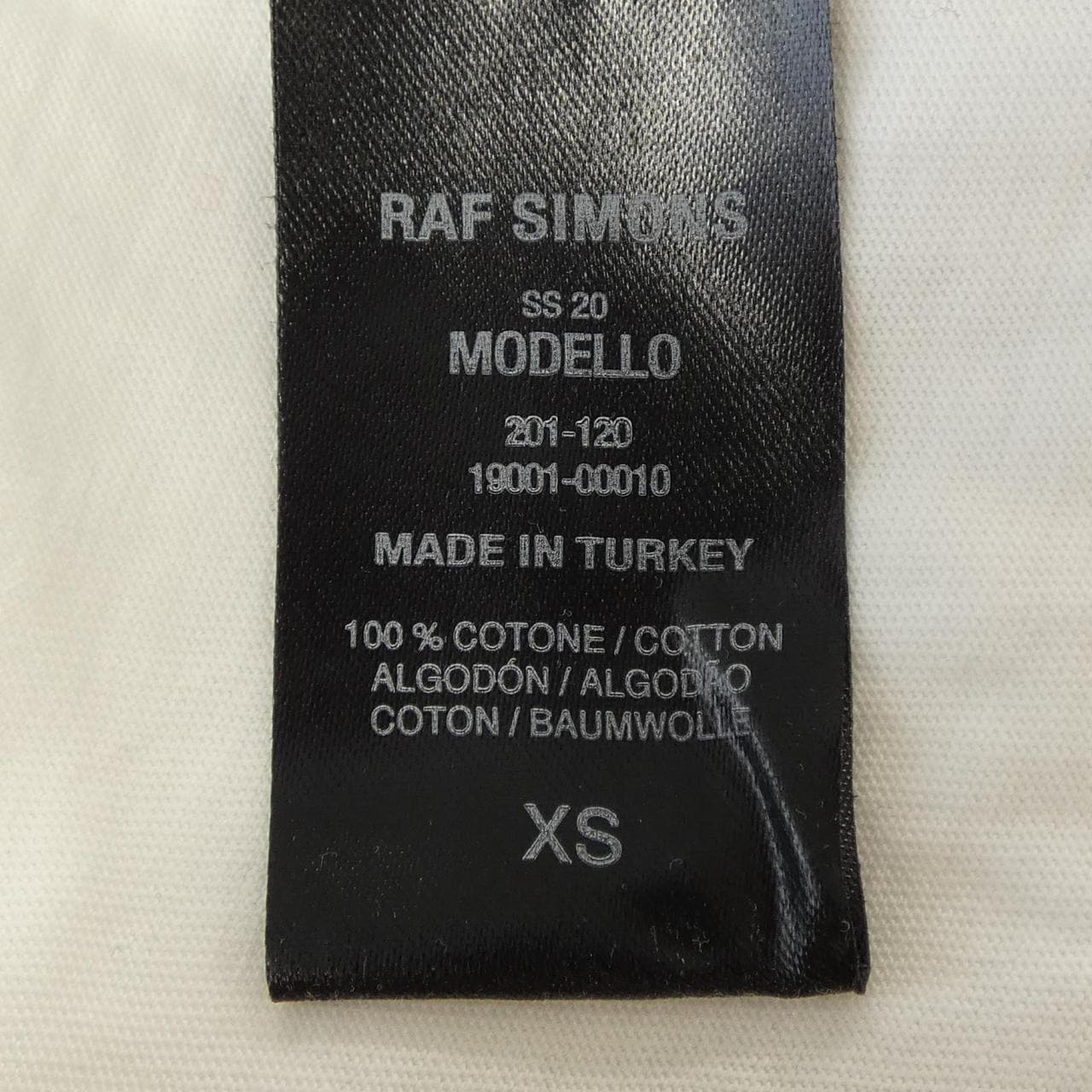 ラフシモンズ RAF SIMONS 19001-00010 Tシャツ