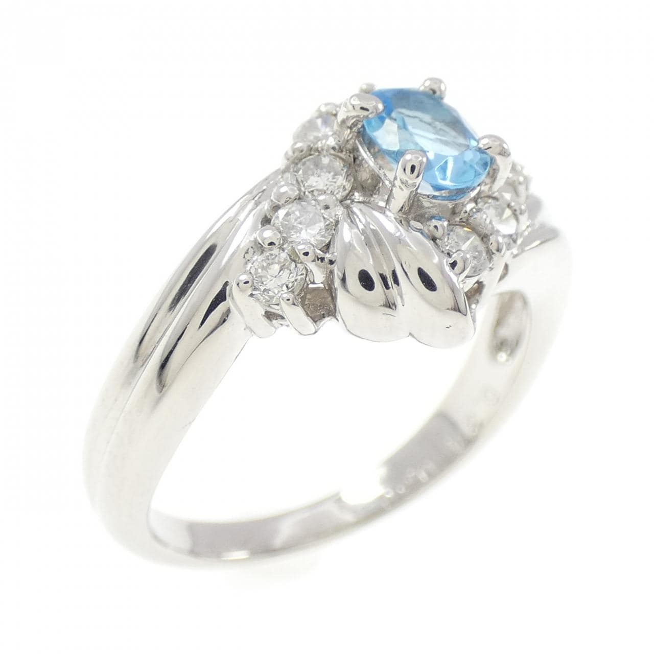 PT900 ブルートパーズ リング 0.34CT