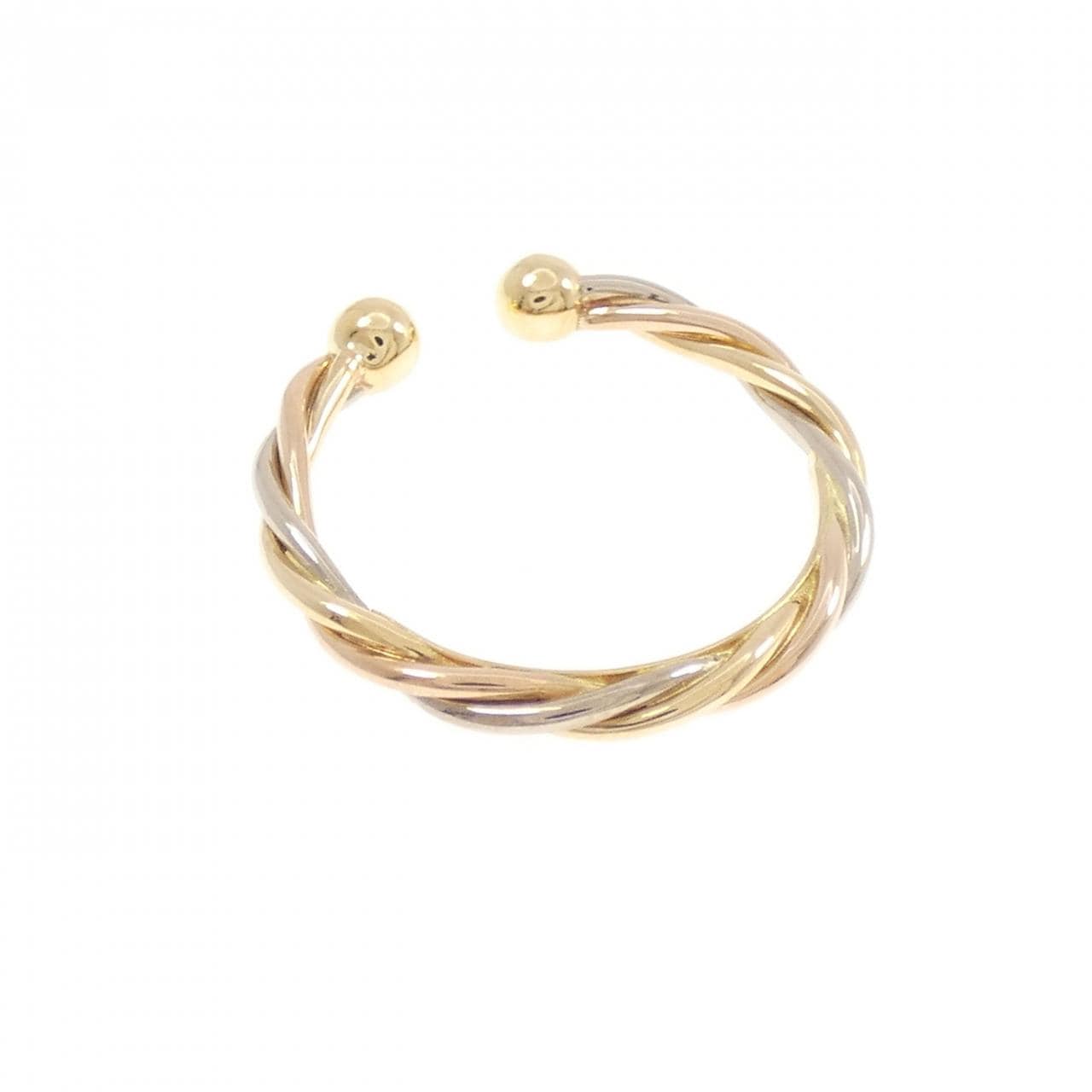 カルティエ 750スリーカラー リング