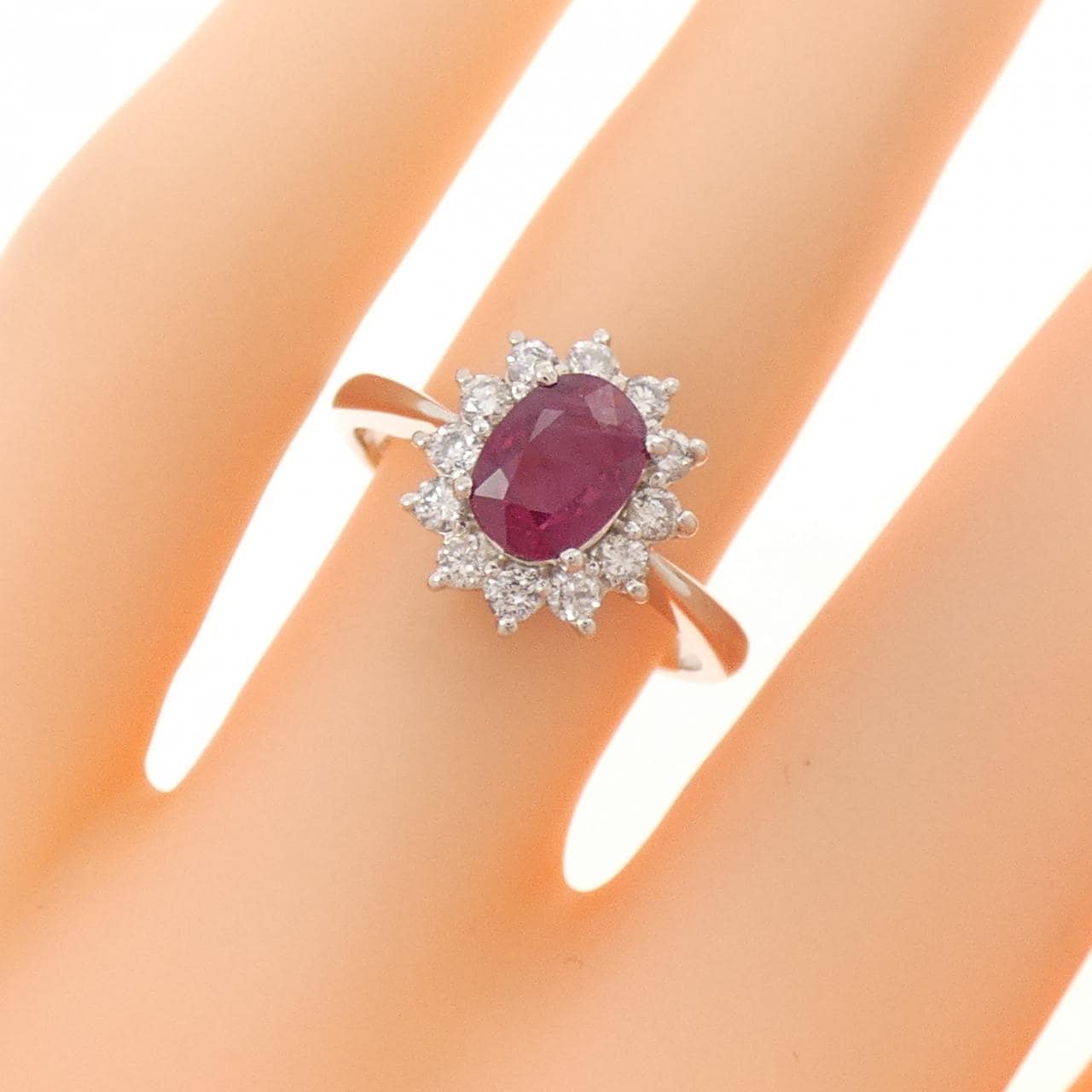 PT900 ルビー リング 0.81CT