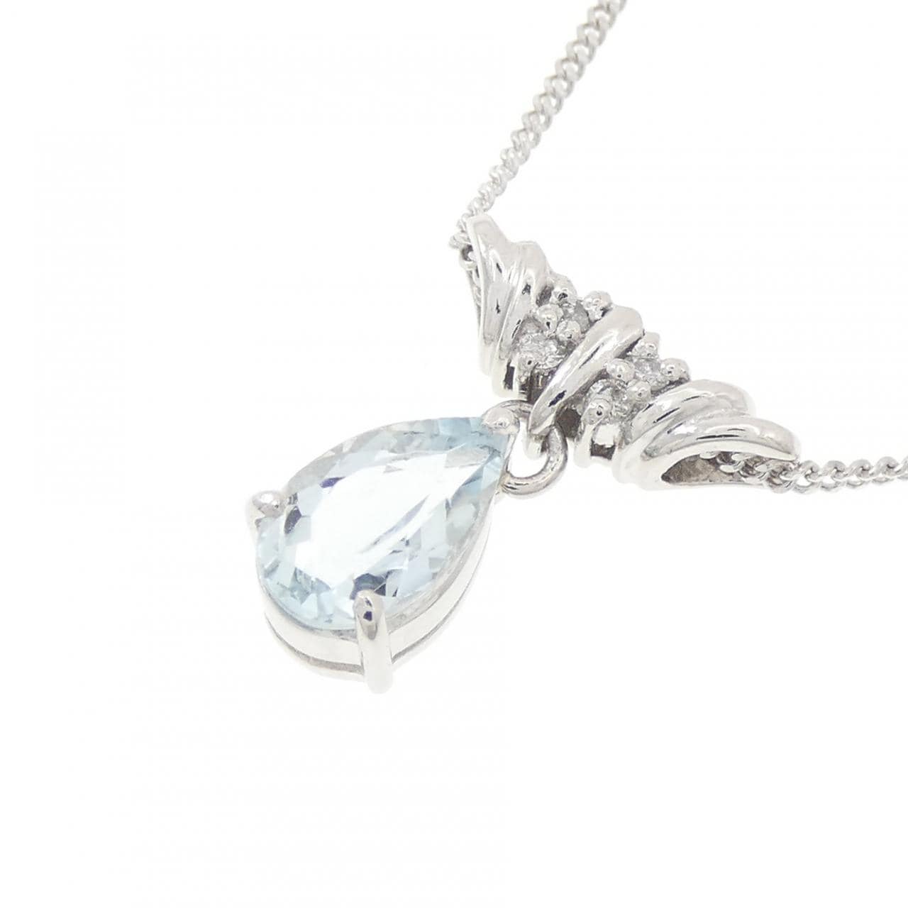 PT900/PT850 アクアマリン ネックレス 0.77CT