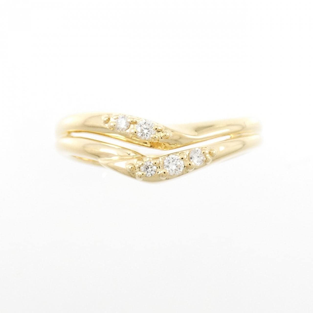 K18YG ダイヤモンド リング 0.05CT
