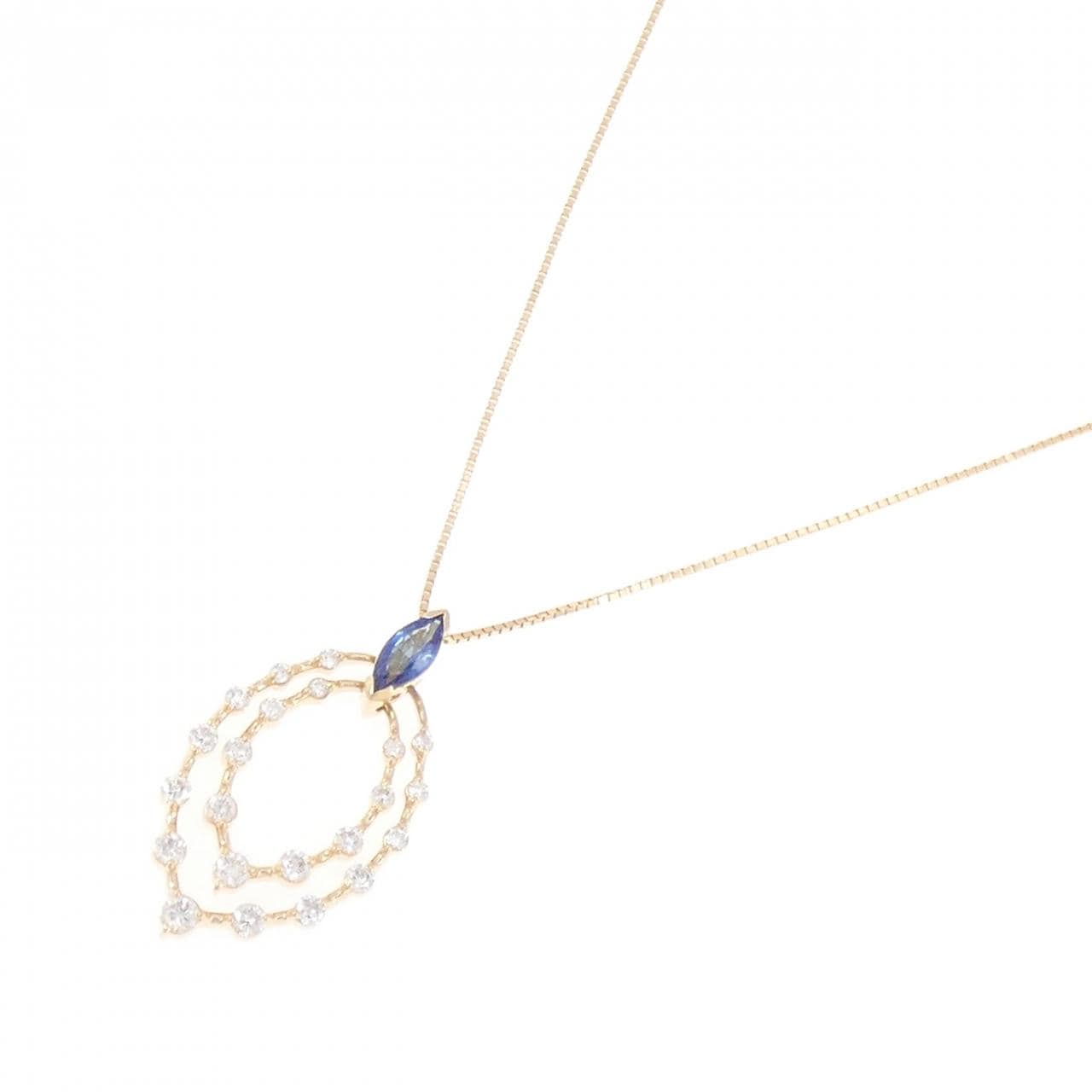 K18YG サファイヤ ネックレス 0.54CT