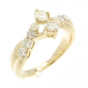 K18YG ダイヤモンド リング 0.58CT