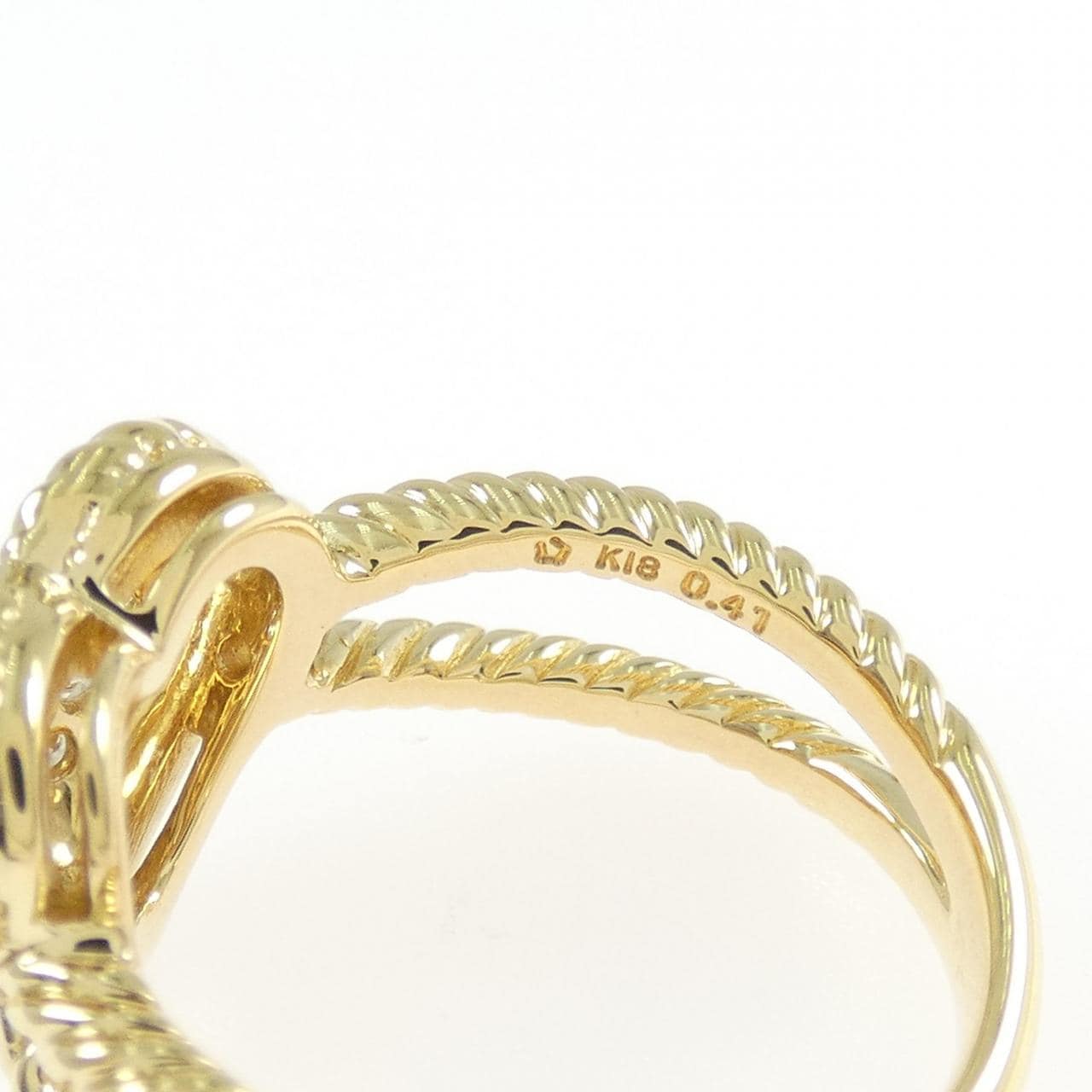 星の砂 ハート ダイヤモンド リング 0.41CT