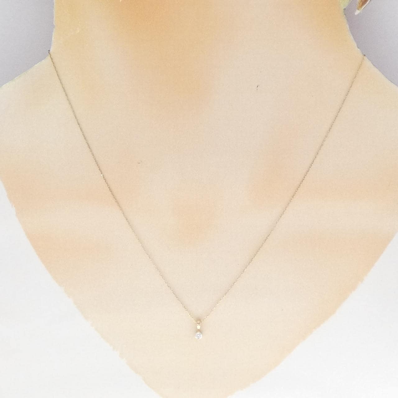 K10YG ダイヤモンド ネックレス 0.065CT