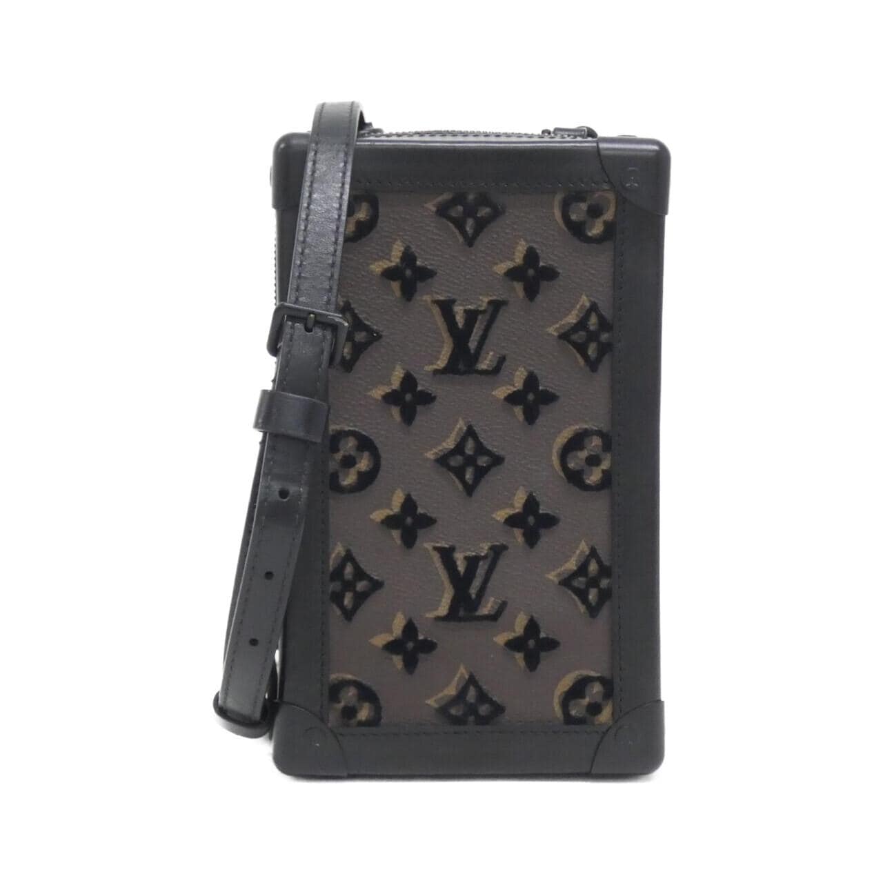 LOUIS VUITTON Monogram塔夫绸垂直柔软 Trunk M45044 单肩包