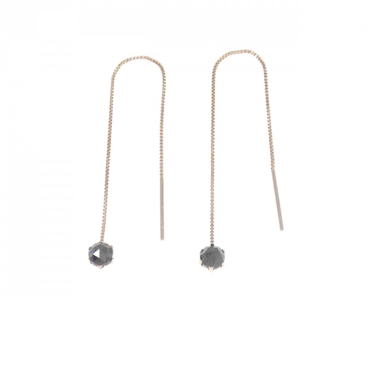 【新品】K10PG ダイヤモンド ピアス 0.30CT