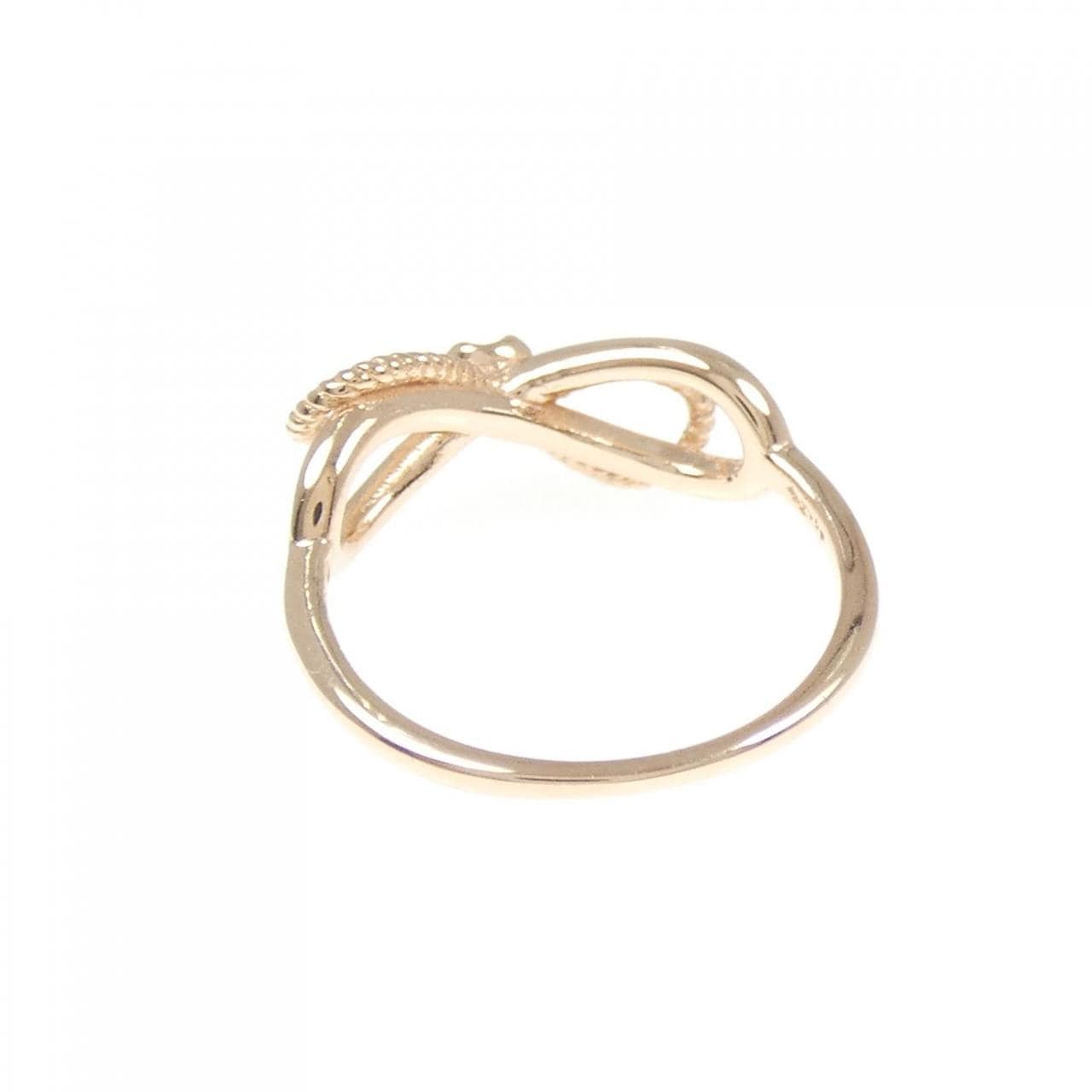 アガット リボン ダイヤモンド リング 0.03CT