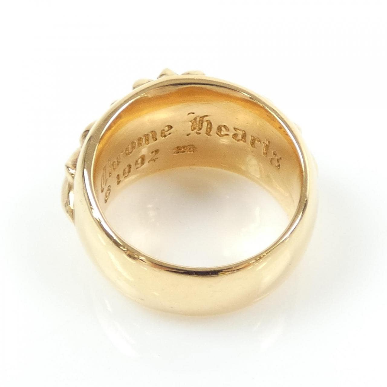 クロムハーツ CHROME HEARTS FLORAL CROSS GLD PAVE DMND フローラルクロス 207009009GLD RING