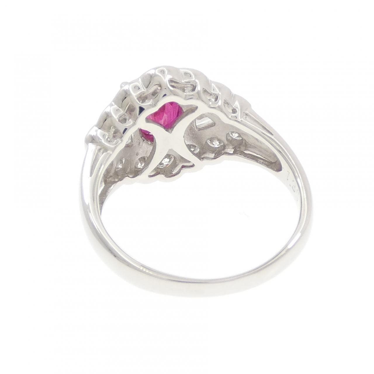 PT900 ルビー リング 1.36CT