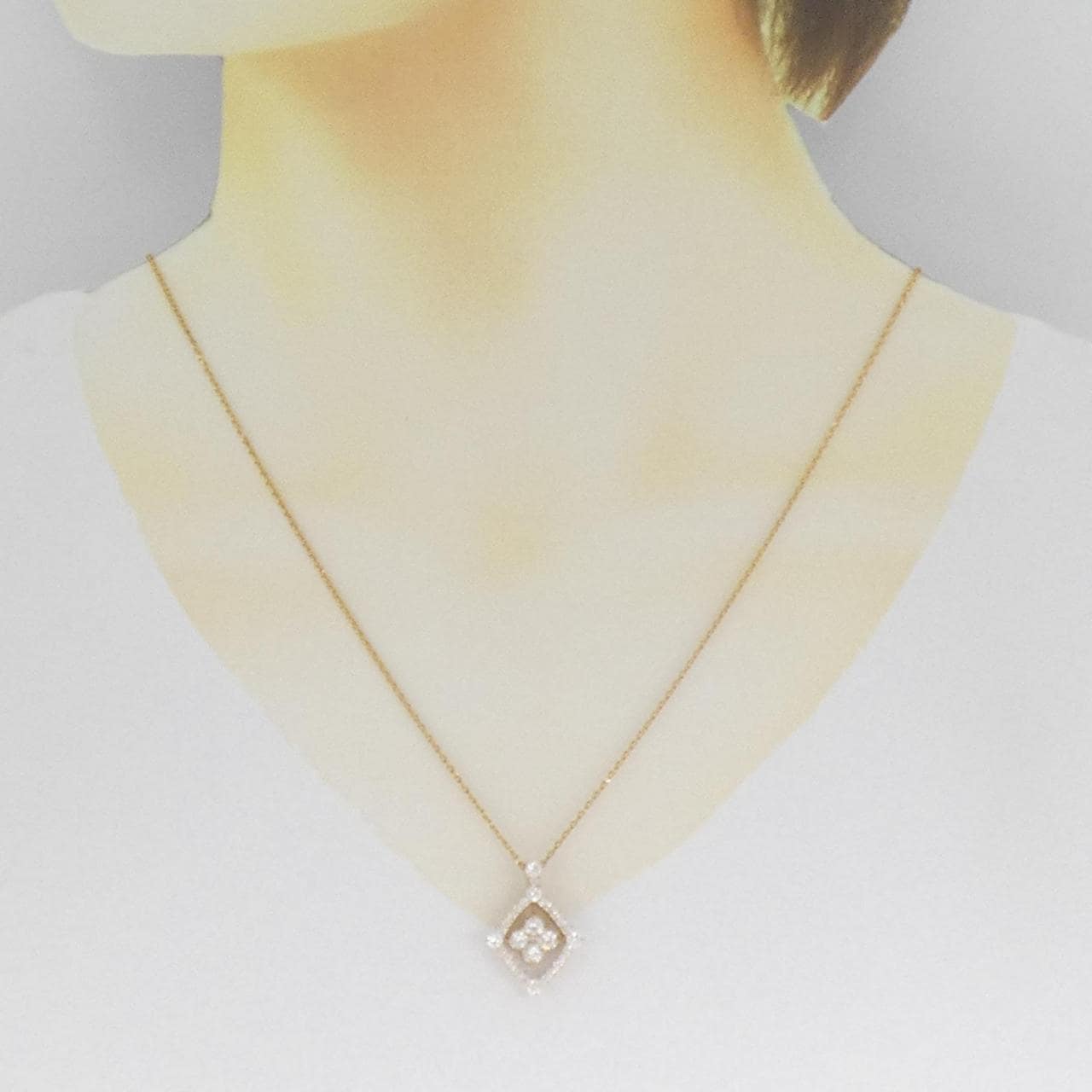 K18PG ダイヤモンド ネックレス 1.00CT